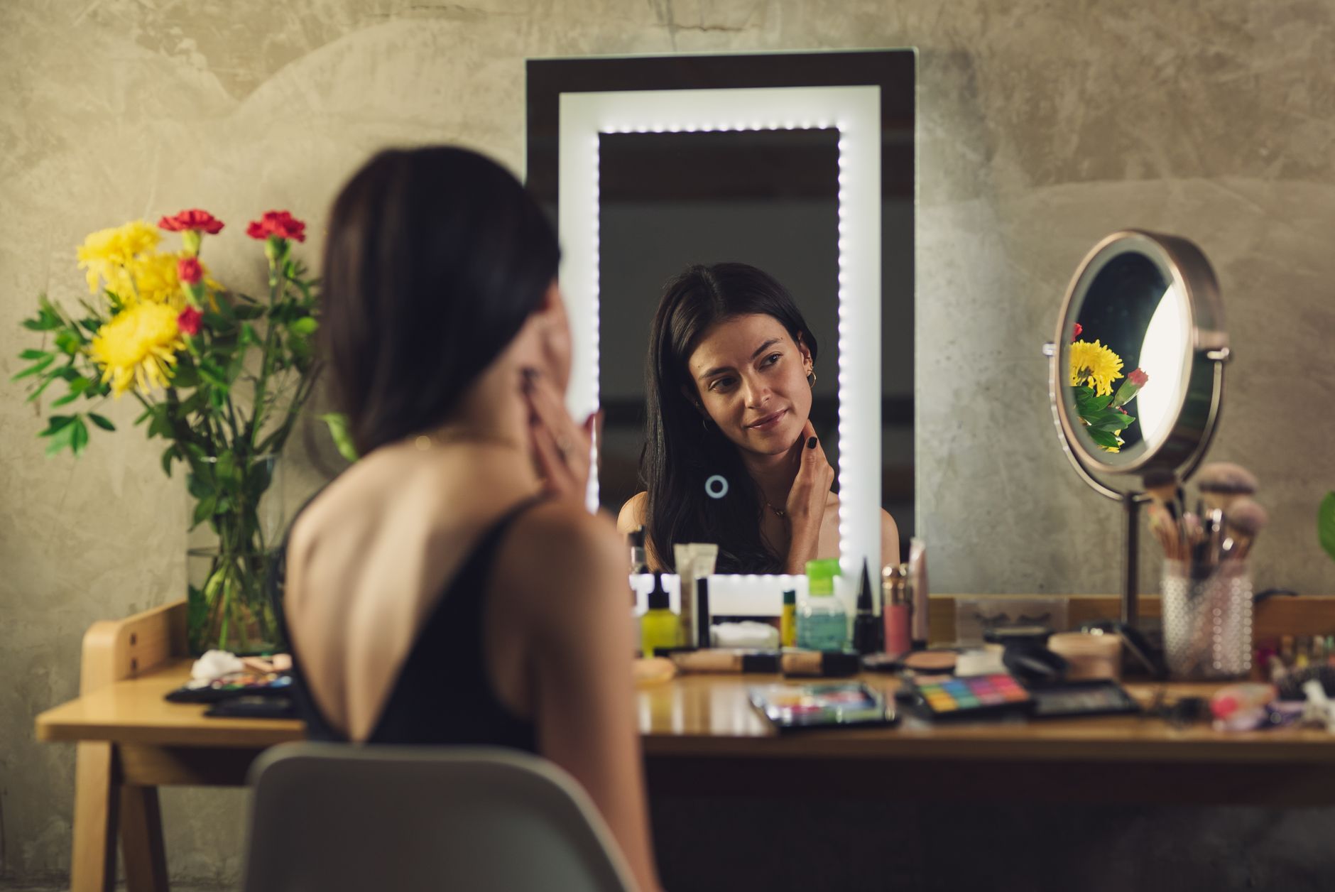 heure miroir lumineuse
