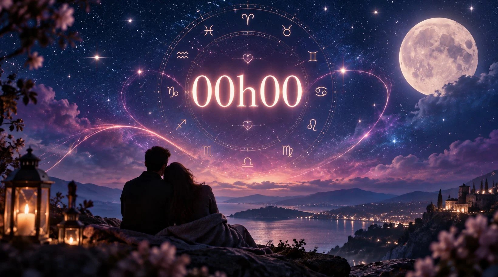 Horloge affichant 00h00 à minuit, illustration de la signification de cette heure miroir