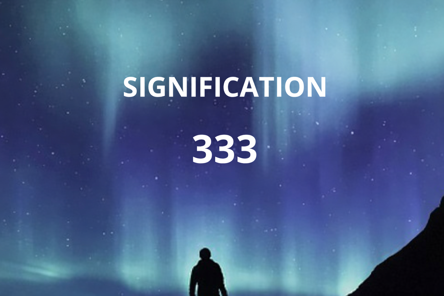 Nombre 333 écrit sur un fond lumineux évoquant la numérologie et la spiritualité